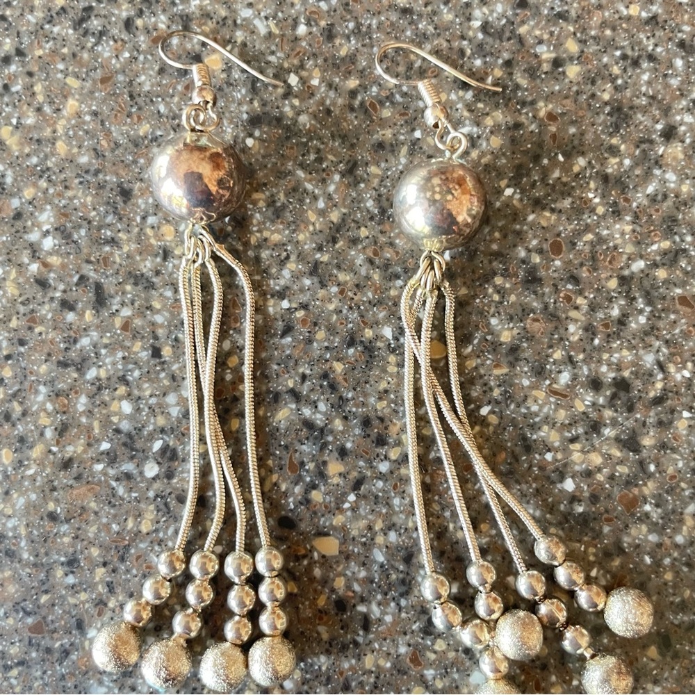 Elegant Silver Dangle Earrings